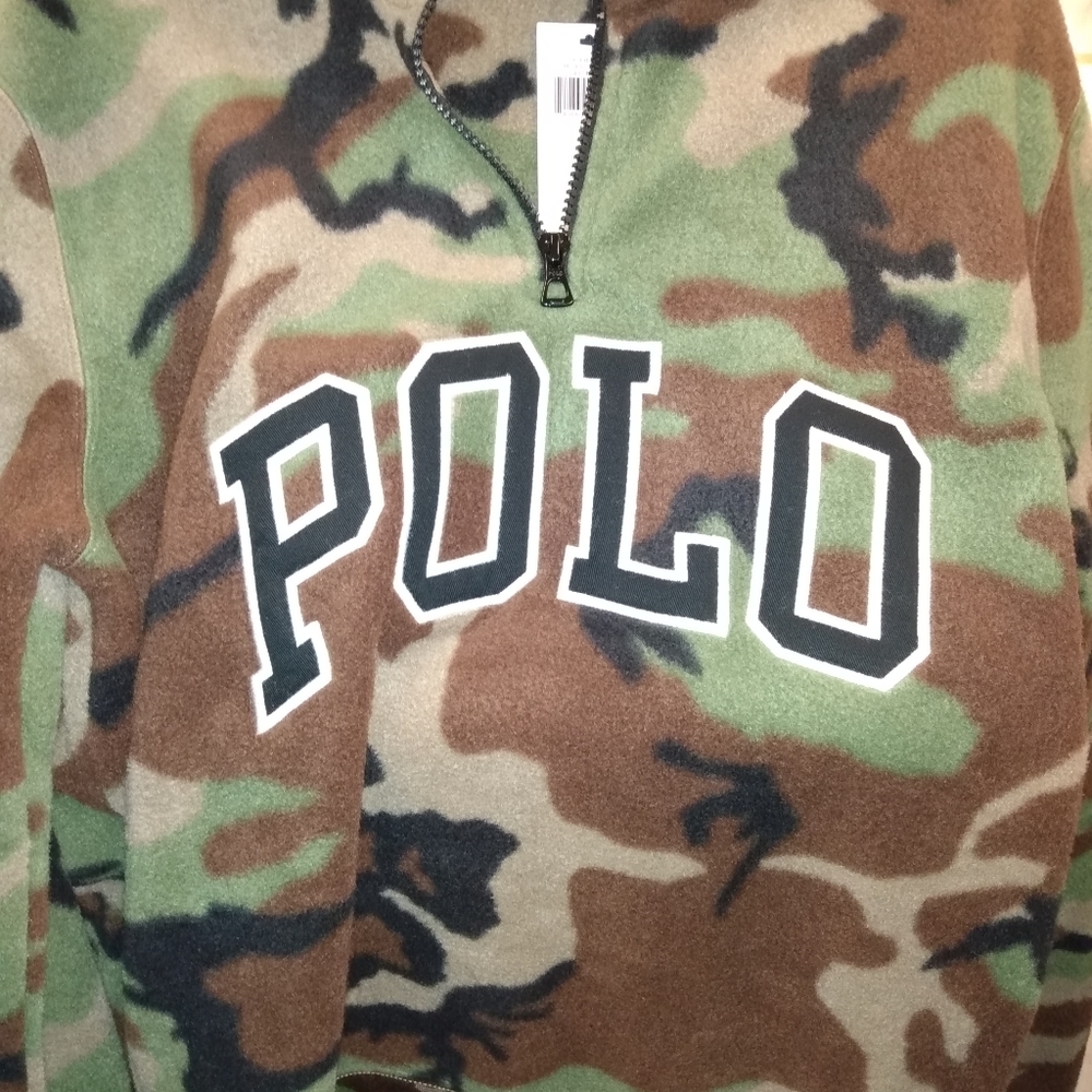 POLO RL men's fleece half zip  pullover. BRAND NEW WILL SELL FAST